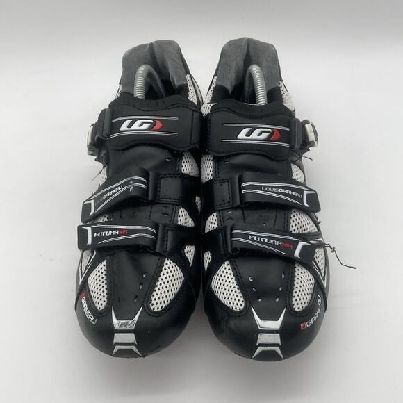 Mens Size 46 B36 Louis Garneau Revo XR3 Road Cycling Shoes Black Hook Loop - Picture 3 of 12